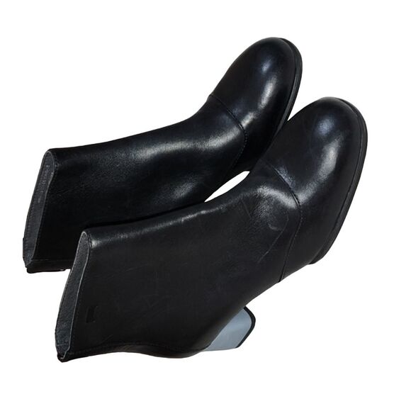 Camper Shoes - Camper Twins Black Booties Blue and Green Block‎ Heels Size 35